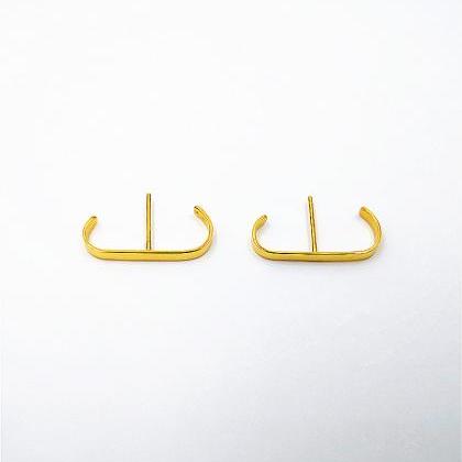 Double Suspender Earring Gold or Ro..