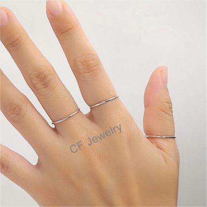Thin Silver Ring Thumb Ring For Wom..