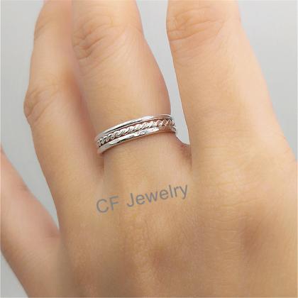 Thin Silver Ring Thumb Ring For Wom..