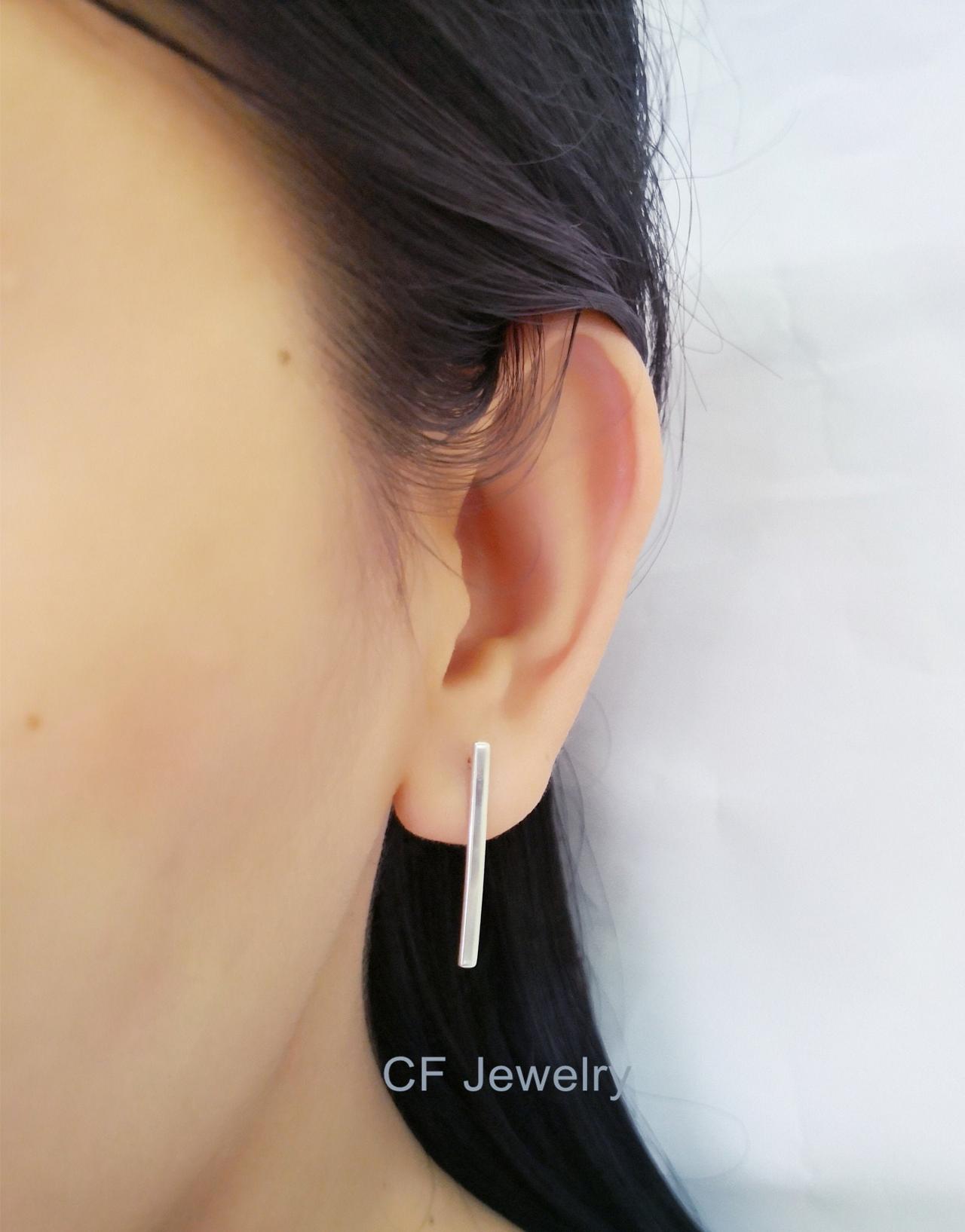 Rectangle bar earrings new arrivals